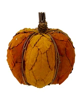 Fall Harvest Tabletop Pumpkin, 7.5"