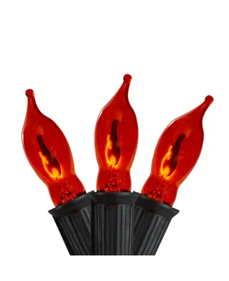 Flickering Flame C7 Halloween 10 Piece Lights with 9' Wire Set