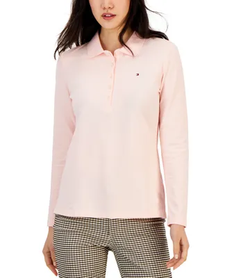 Tommy Hilfiger Women's Logo Long-Sleeve Polo Shirt