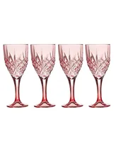 Godinger Dublin Blush Crystal Goblets, Set of 4