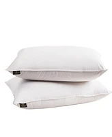 Farm to Home Softy-Around White Feather & Down Cotton 2-Pack Pillow, King