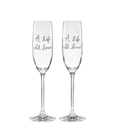 Charmed Life Toasting Flutes, 2 Piece