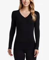 Cuddl Duds Women's Softwear V-Neck Long-Sleeve Layering Top