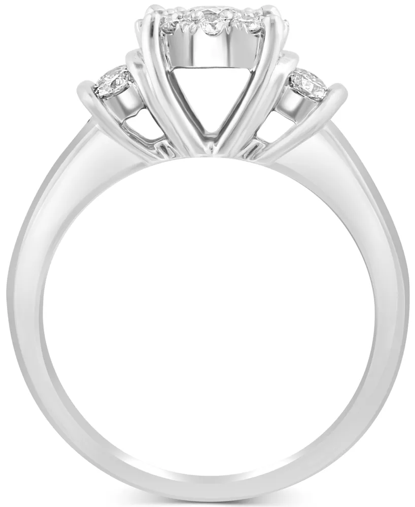 Effy Diamond Halo Engagement Ring (1 ct. t.w.) in 14k White Gold