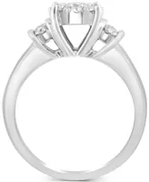 Effy Diamond Halo Engagement Ring (1 ct. t.w.) in 14k White Gold