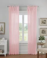 Jolie Crushed Semi Sheer Tie Top Curtain Collection