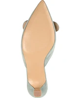 Journee Collection Women's Vianna Buckle Slip On Heels