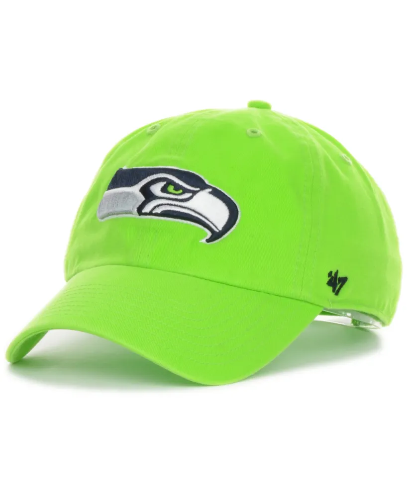 '47 Men's Seattle Seahawks Pride Navy Clean Up Adjustable Hat