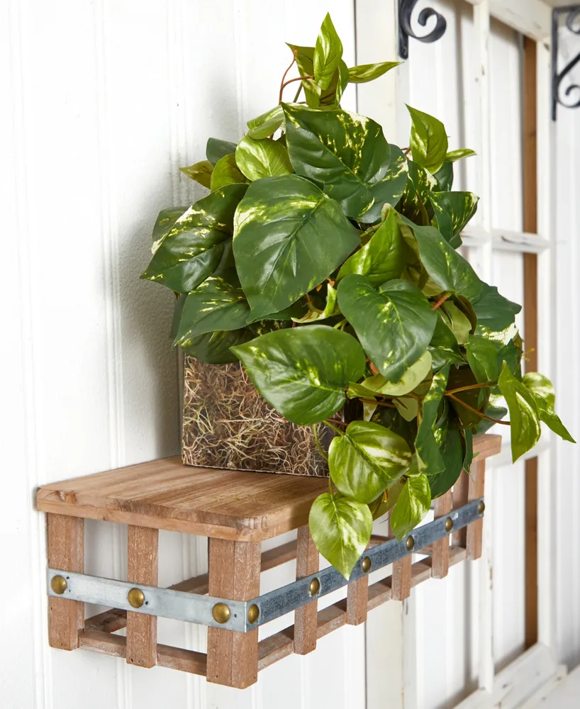 Nearly Natural Pothos Artificial Ledge Plant