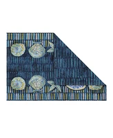 Laural Home Embellished Shells Set of 4 Placemats, 13" x 19"