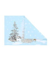 Laural Home Winter Wonderland Set of 4 Placemats, 13" x 19"