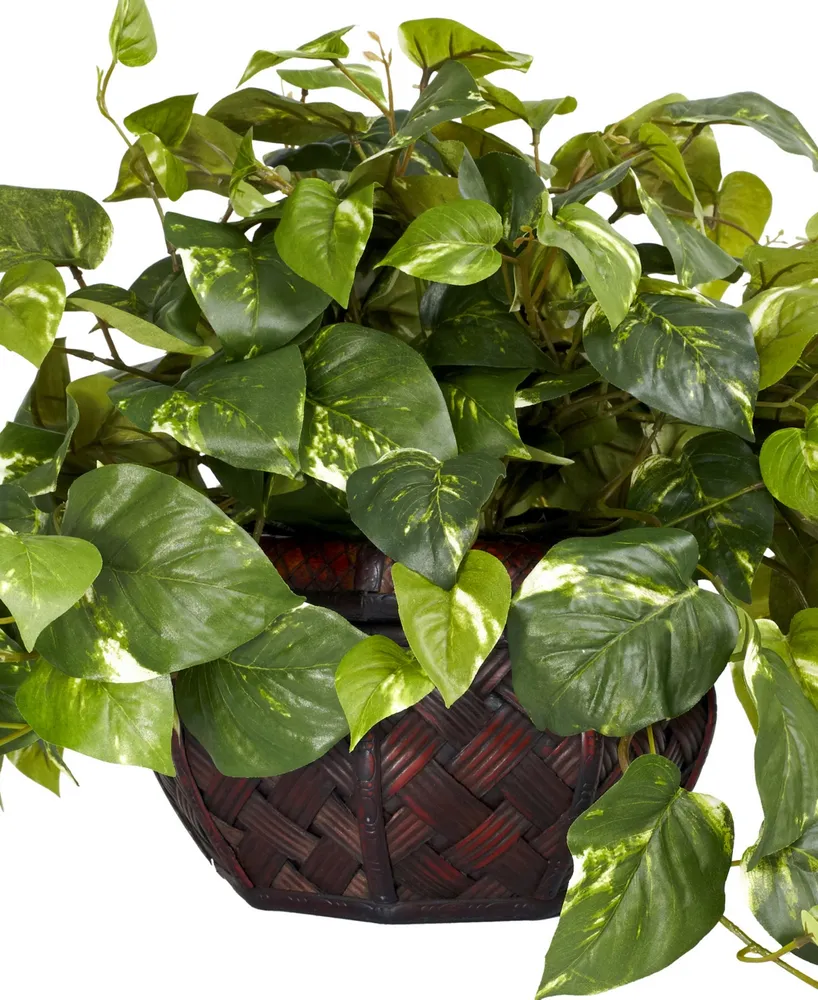 Nearly Natural Pothos Artificial Plant in Decorative Vase