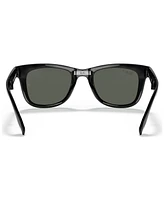 Ray-Ban Polarized Sunglasses, RB4105 Folding Wayfarer