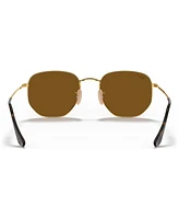 Ray-Ban Unisex Polarized Sunglasses, RB3548N Hexagonal Washed Evolve
