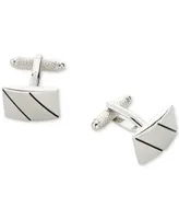 Perry Ellis Portfolio Men's Diagonal Line Cufflinks