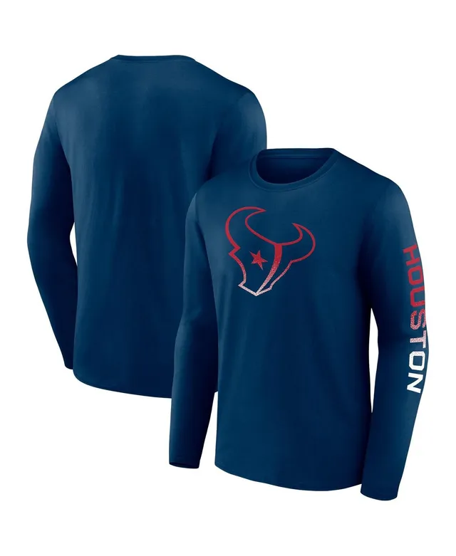 Men's Fanatics Branded White Houston Texans Long Sleeve T-Shirt