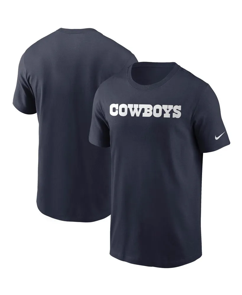 Men's Nike Navy Dallas Cowboys Fan Gear Wordmark T-Shirt 