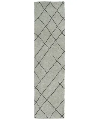 Kaleen Micha MCA98 2' x 8' Runner Area Rug - Silver