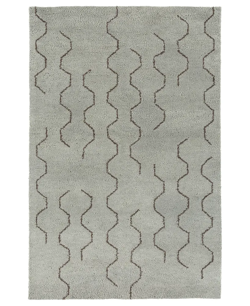 Kaleen Micha MCA95 3'6" x 5'6" Area Rug - Silver