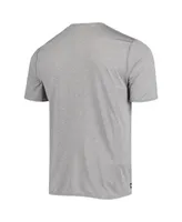 Men's New Era Heathered Gray Los Angeles Chargers Combine Authentic Game On T-shirt