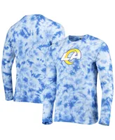 Men's New Era Royal Los Angeles Rams Tie-Dye Long Sleeve T-shirt