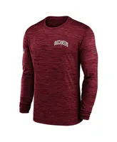 Men's Nike Red Tampa Bay Buccaneers Velocity Athletic Stack Performance Long Sleeve T-shirt