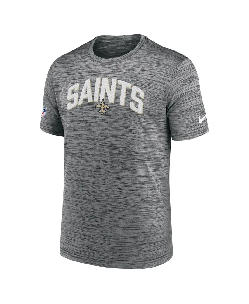 Men's Nike Gray New Orleans Saints Velocity Athletic Stack Performance T-shirt