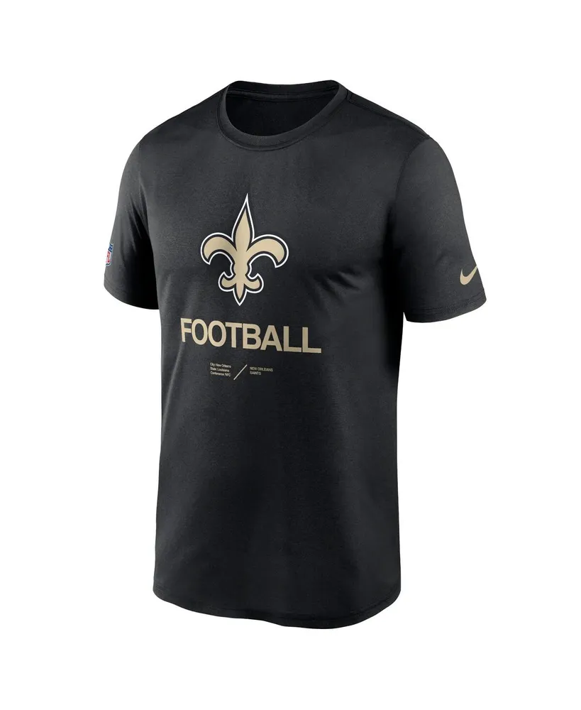 Men's Nike Black New Orleans Saints Infographic Performance T-shirt