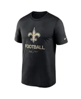 Men's Nike Black New Orleans Saints Infographic Performance T-shirt