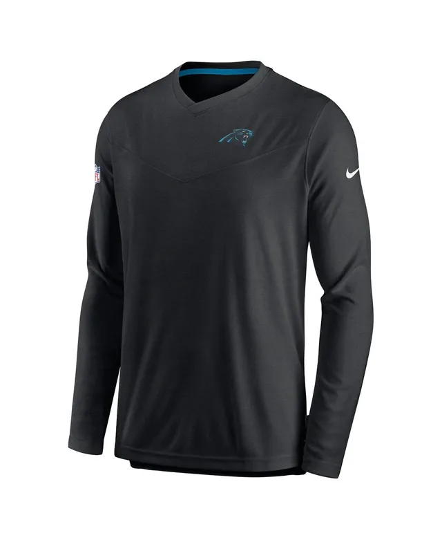 Nike Men's Nike Black Carolina Panthers 2022 Sideline Coach Chevron Lock Up  Performance Long Sleeve T-shirt