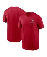 Men's Nike Red Tampa Bay Buccaneers Infograph Lockup Performance T-shirt