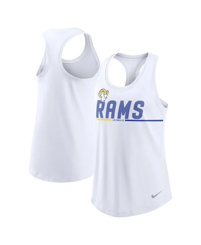 Nike Women's Nike White Los Angeles Rams Team Name City Tri-Blend Racerback  Tank Top