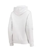 Women's Wear by Erin Andrews White Washington Commanders Fleece Pullover Hoodie