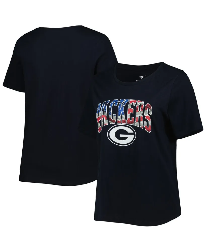 Fanatics Branded Bay Packers Plus Size Arch Over Logo T-shirt in