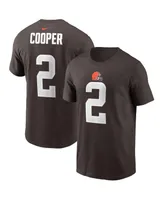 Men's Nike Amari Cooper Brown Cleveland Browns Player Name & Number T-shirt