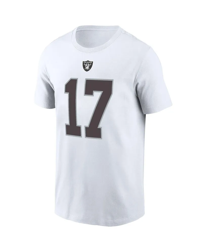 Men's Nike Davante Adams White Las Vegas Raiders Player Name & Number T-shirt