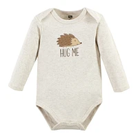Hudson Baby Boys Unisex Cotton Long-Sleeve Bodysuits