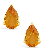 Macy's Citrine (1-3/4 ct. t.w.) Stud Earrings in 14K Gold