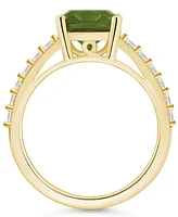 Macy's Peridot (2-3/8 Ct. T.w.) and Diamond (1/3 Ring 14K Yellow Gold