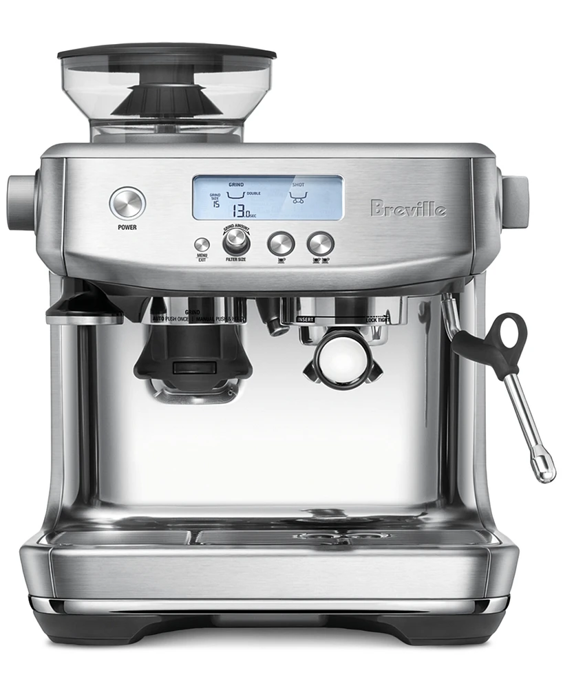 Breville The Barista Pro Espresso Machine Bean Hopper 1/2 lb, Water Tank 67 oz