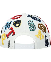 Men's Pro Standard White Mlb Pro League Wool Snapback Hat