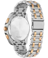 Citizen Eco-Drive Men's Chronograph Classic Two-Tone Stainless Steel Bracelet Watch 41mm - Silver