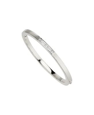 Danori Channel Set Hinged Bracelet, Created for Macy's - Silver