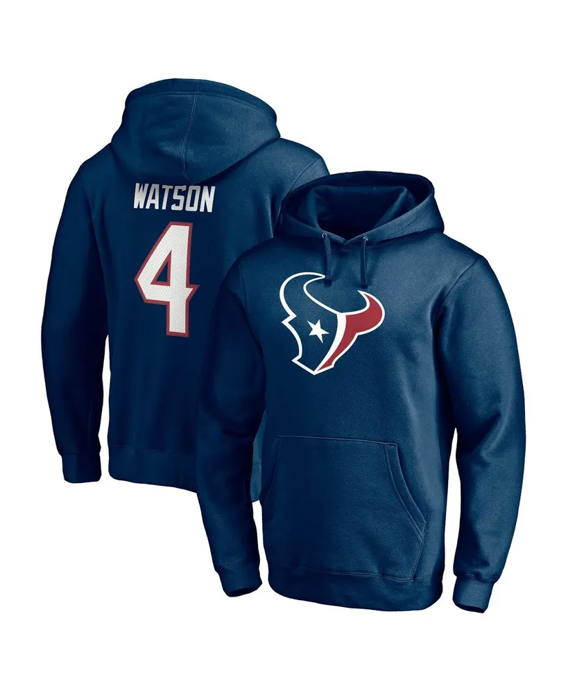 Men's Fanatics Branded Dak Prescott Navy Dallas Cowboys Player Icon Name & Number Pullover Hoodie