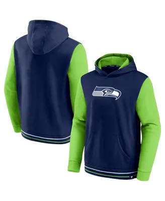 Seattle Seahawks Dunbrooke Apprentice Full-Zip Hoodie - College Navy/Neon  Green