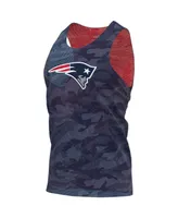 Men's Foco Navy, Red New England Patriots Reversible Mesh Tank Top