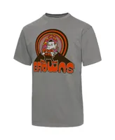 Men's Junk Food Graphite Cleveland Browns Wonderland Infinity Vibe T-shirt