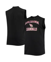 Men's Black Arizona Cardinals Big and Tall Muscle Tank Top