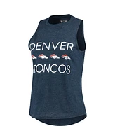 Women's Concepts Sport Orange, Navy Denver Broncos Muscle Tank Top and Pants Sleep Set
