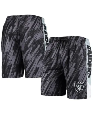 Men's Foco Black Las Vegas Raiders Static Mesh Shorts